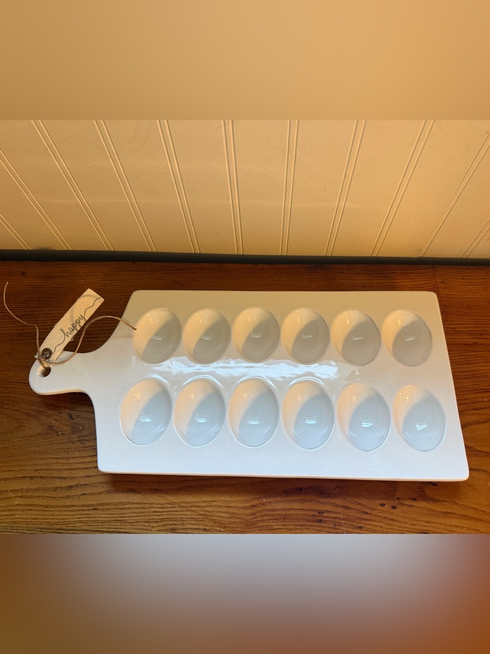 Mud Pie Dozen White Deviled Egg Tray